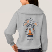 Enfants - Sweat à capuche gris pour filles (Dos)