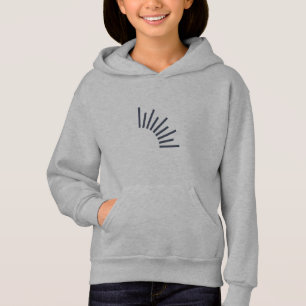 Enfants - Sweat à capuche gris pour filles