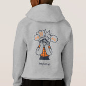 Enfants - Sweat à capuche gris pour garçons (Dos)