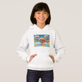 Enfants Sweat - shirt à capuche avec Drôle Poisson (Devant entier)