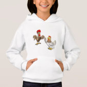 Enfants Sweat - shirt à capuche avec un Hen et un  (Devant)