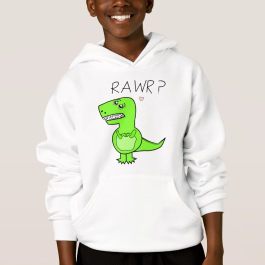 Enfants T-Rex Sweat - shirts à capuche (Devant)