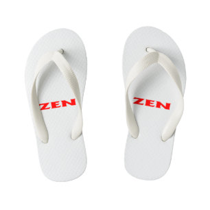 Enfants Tongs de bébé blanc rouge zen