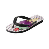 Enfants Tongs Kawaii Style Cône de Glace Happy (Incliné)