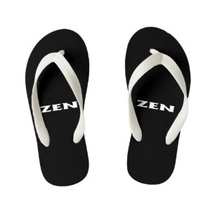 Enfants Tongs noir blanc zen