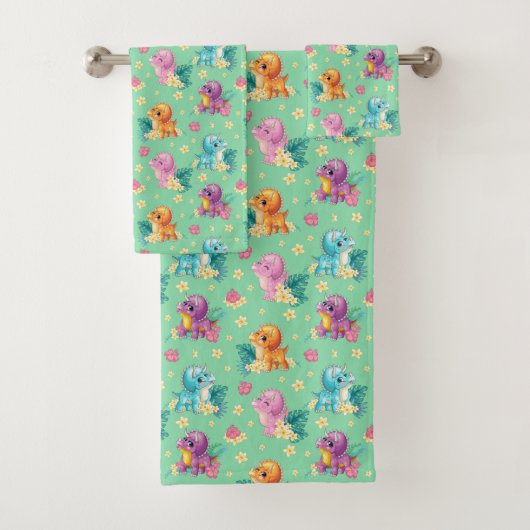 Enfants Tricératops Dinosaures (En situation)