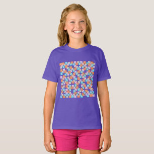 (Enfants) Tshirt Carré quatre couleurs