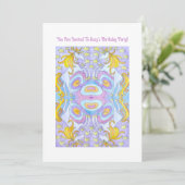 Enfants Unicorn Anniversaire Invitation (Debout devant)