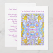 Enfants Unicorn Anniversaire Invitation (Devant / Derrière)