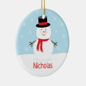 Enfants Vacances Snowman Ornement de Noël (Droite)