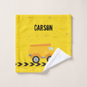 Enfants Véhicule de construction Personnalisé Garç (Gant de toilette)