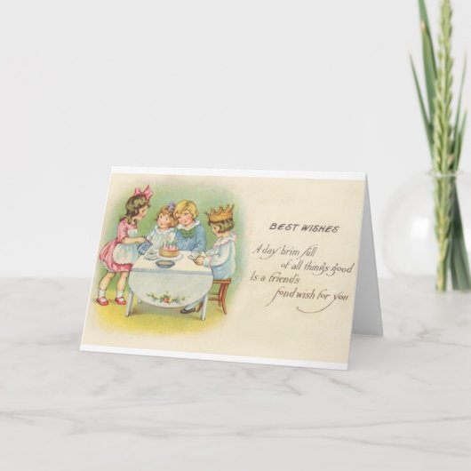 Enfants victoriens Carte d'anniversaire (Devant)