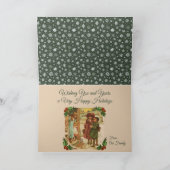 Enfants victoriens Joyeux Noël Carte de voeux (Intérieur)