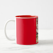 Enfants victoriens Mug rouge Vintage de Noël (Gauche)