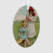 Enfants victoriens Vintage Été Filles Jardin (devant)