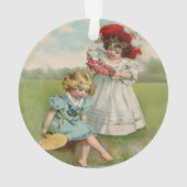 Enfants victoriens Vintage Été Filles Jardin (dos)