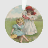 Enfants victoriens Vintage Été Filles Jardin (devant)