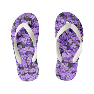 Enfants Violet Flowers Les tongs de l'enfant Violets