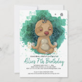 Enfants Yoga Anniversaire Fête Invitation (Devant)