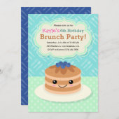Enfants Yummy Brunch Anniversaire Fête Invitation (Devant / Derrière)