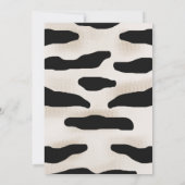 Enfants Zebra Anniversaire Fête Invitation (Dos)