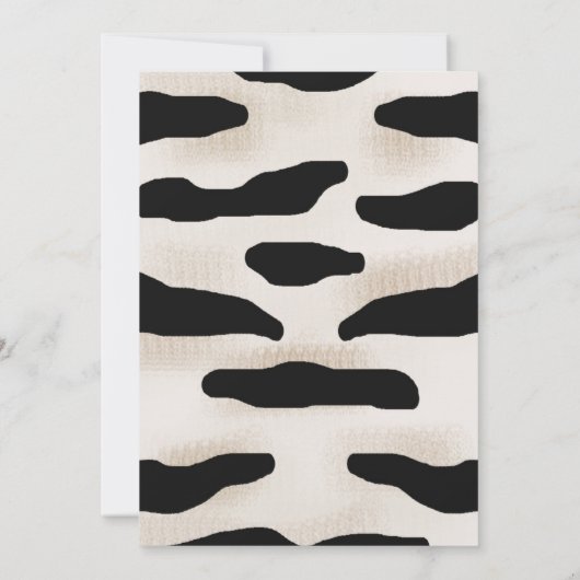 Enfants Zebra Anniversaire Fête Invitation (Dos)