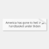 Enfer dans un autocollant pare-chocs (Devant)