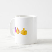 Enfer ouais ! tasse de café de |Personalized Emoji (Devant gauche)
