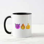Enfer ouais ! tasse de café personnalisée par | (Gauche)