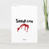 "Enfer pour payer" la carte d'anniversaire (Dos)