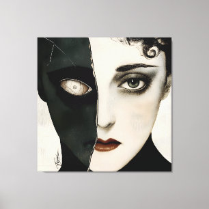 Enfer Silencieux - Impression sur toile étirée d'a