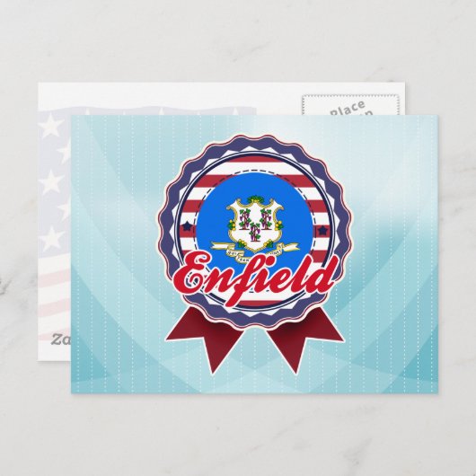 Enfield, CT Briefkaart (Voorkant / Achterkant)