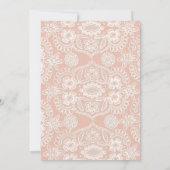 Enfiler des invitations de mariage de dentelle rus (Dos)