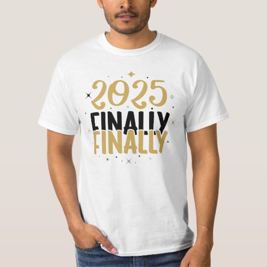 Enfin 2025 New Years Homme's Basic T-Shirt (Devant)