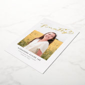 Enfin Faire-part de graduation Gold Foil (Rotation)