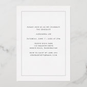 Enfin Faire-part de graduation Gold Foil (Verso)