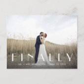 Enfin, M. + Mme Faire-part Mariage (Devant)