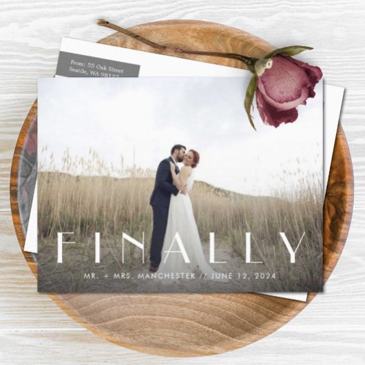 Enfin, M. + Mme Faire-part Mariage