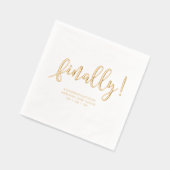 Enfin Simple Modern Script Engagement Party (Gauche)