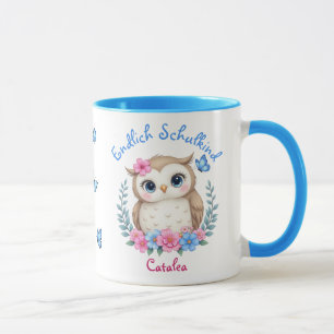 Enfin un écolier - tasse chouette adorable