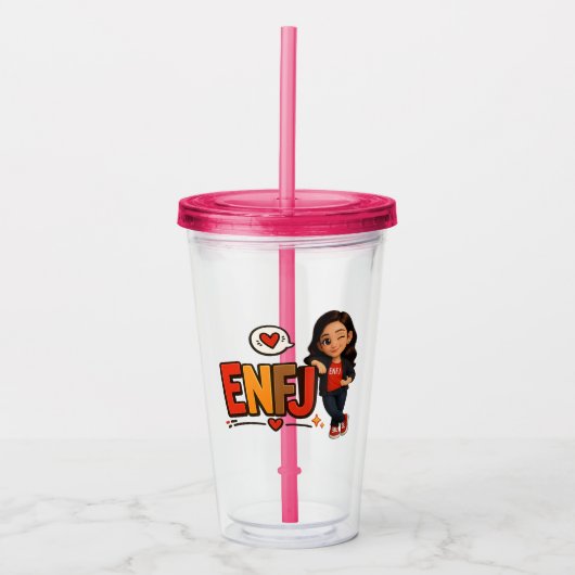 ENFJ ACRYL DRINKBEKER (Voorkant)