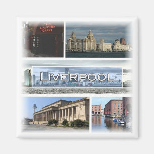 ENG026 LIVERPOOL, Engeland, Europa, Fridge Magneet