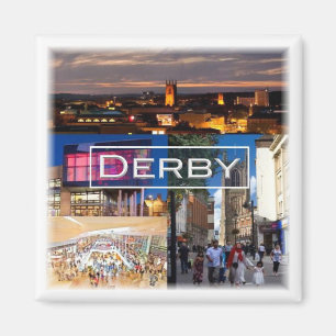 ENG034 DERBY, England, Europe, Fridge Magneet