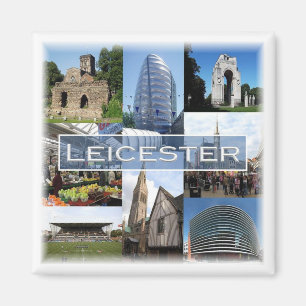 ENG043 LEICESTER, Engeland, Europa, Fridge Magneet