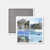 ENG045 PLYMOUTH DEVON, Engeland, Europa, Fridge Magneet (Voorkant / Achterkant)
