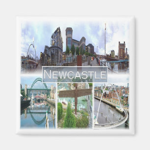 ENG047 NEWCASTLE, Engeland, Europa, Fridge Magneet