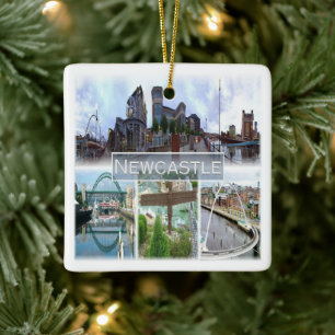 ENG047 NEWCASTLE, Engeland, Europa Keramisch Ornament