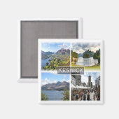 ENG053 KESWICK & LAKE DISTRICT, Engeland, Fridge Magneet (Voorkant / Achterkant)