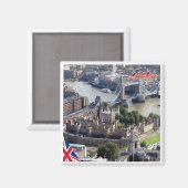 ENG064 LONDRES Panorama, Angleterre, Fridge Magnet (Recto/Verso)