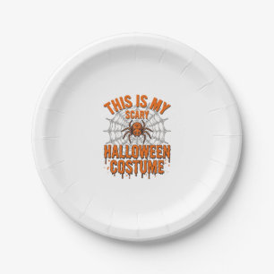 Eng eng Halloween kostuum spinnenweb vintage ontwe Papieren Bordje